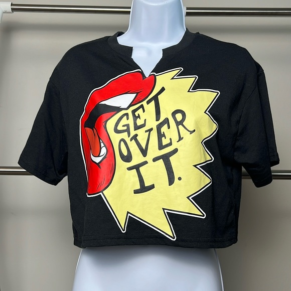 Cropped Graphic Box Tee - Picture 1 of 2